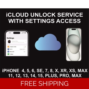 iCloud Unlock Service, FMI OFF, For Active Menu Devices, iPhone, All Models