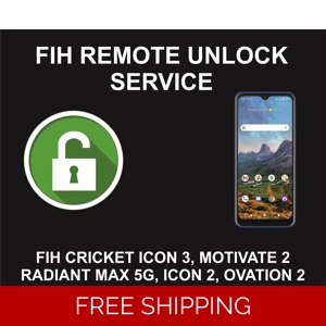 Fih Remote Unlock Service, Cricket Icon 3, Motivate 2, Radiant