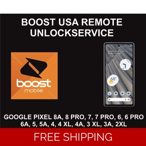 Boost USA Pixel Unlock Service, Google Pixel All Models