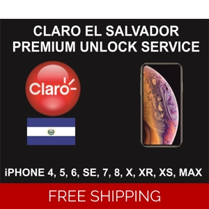 Claro El Salvador Premium Unlock Service, iPhone 4S to XS Max