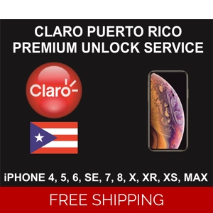 Claro Puerto Rico Premium Unlock Service, iPhone 4S to XS Max
