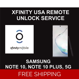 Xfinity USA Samsung Unlock Service, Samsung Note 10, Note 10 Plus, 5G