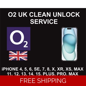 O2 UK Clean Unlock Service, iPhone All Models