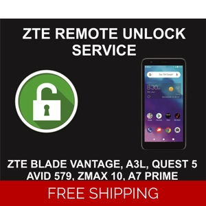 ZTE Remote Unlock Service, ZTE Most Models