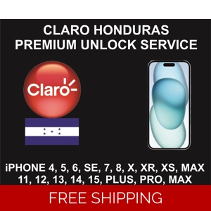 Claro Honduras Premium Unlock Service, iPhone 4S to 15 Pro Max