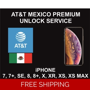 AT&T Mexico Premium Unlock Service, iPhone 7 to  XS Max