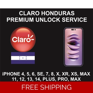 Claro Honduras Premium Unlock Service, iPhone 4S to 14 Pro Max