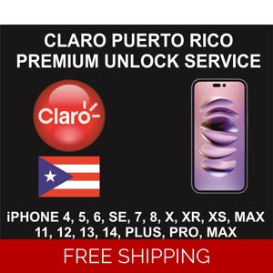 Claro Puerto Rico Premium Unlock Service, iPhone 4S to 14 Pro Max