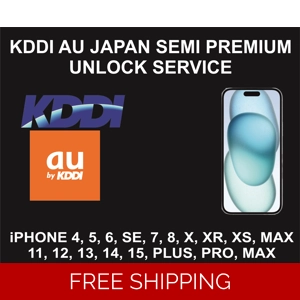 KDDI AU Japan Semi Premium Unlock Service, iPhone All Models