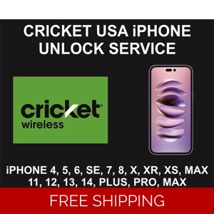 Cricket Semi Premium Unlock Service, iPhone 4S to 14 Pro Max