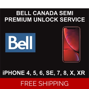 Bell Canada Semi Premium Unlock Service, iPhone 4S to XS Max