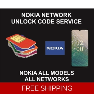 Nokia Network Unlock Code Service, All Models, Worldwide