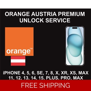 Orange Austria Premium Unlock Service, iPhone All Models