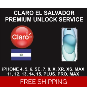 Claro El Salvador Premium Unlock Service, iPhone 4S to 15 Pro Max