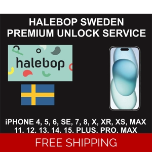 Halebop Sweden Premium Unlock Service, iPhone All Models
