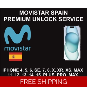 Movistar Spain Premium Unlock Service, iPhone All Models