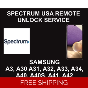 Spectrum USA Samsung Unlock Service, Samsung A30, A32, A34, A41, A42