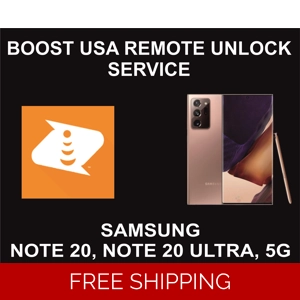 Boost USA Samsung Unlock Service, Samsung Note 20, Note 20 Ultra, 5G