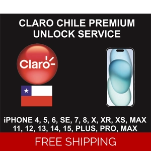 Claro Chile Premium Unlock Service, iPhone 4S to 15 Pro Max