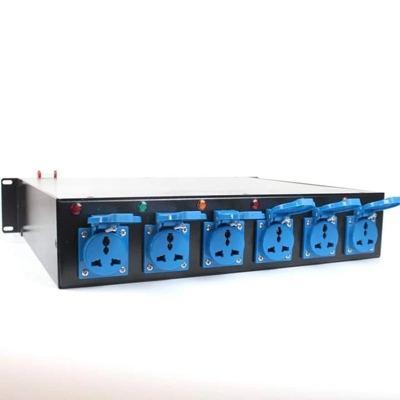 32a Single Phase 6 Way 13a 19" Distro