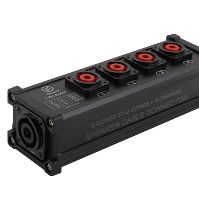 Speaker Cable Splitter 8 Core to 2 Core x 4 Channel