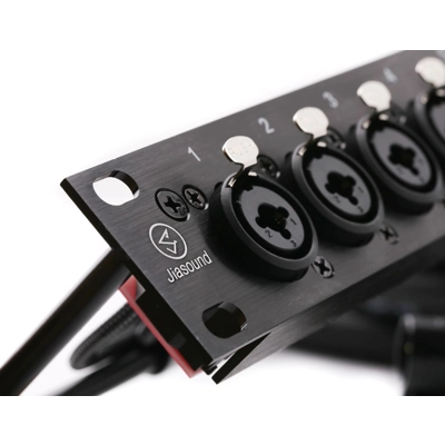 4/8/12/16 way 1u XLR/Jack Panel Wired