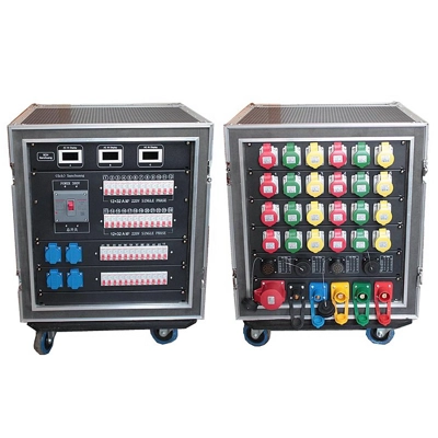 DIY 2u distro pane; 32a 3ph in 8 x 16a