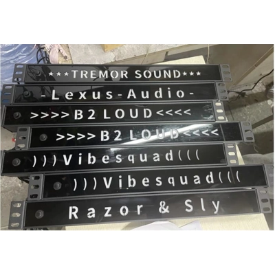 Custom LED 1U Name plate