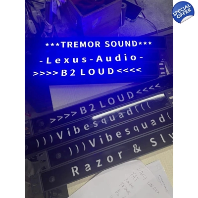 Custom LED 1U Name plate