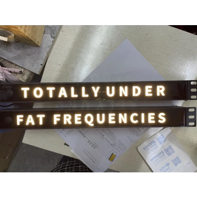 Custom LED 1U Name plate