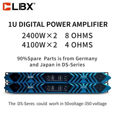 CLIBX DS 2400 CLASS D 2 CHANNEL HIGH POWER AMPLIFIER