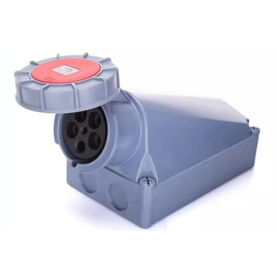 125a Amp 5 Pin 3P+N+E 415V female wall socket Ceeform Commando IP44 Outdoor