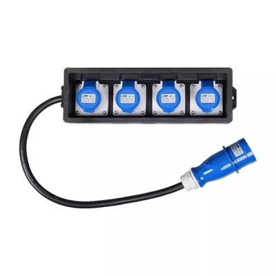 32a Single Phase 4 Way 16a Distribution Box