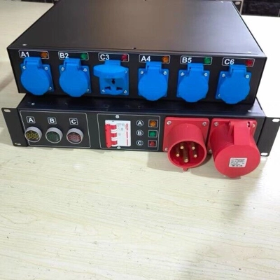 32a Three Phase 6 Way 19" Distribution Unit