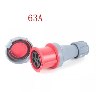 63 Amp 5 Pin 3P+N+E 415V female Plug Ceeform Commando IP44 Outdoor
