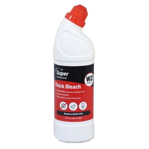 Super Thick Bleach Angle Neck 12 x 750ml Ideal for cleaning toilets, sinks, dr.. Super Thick Bleach Angle Neck 12 x 750ml Ideal for cleaning toilets, sinks, dr..