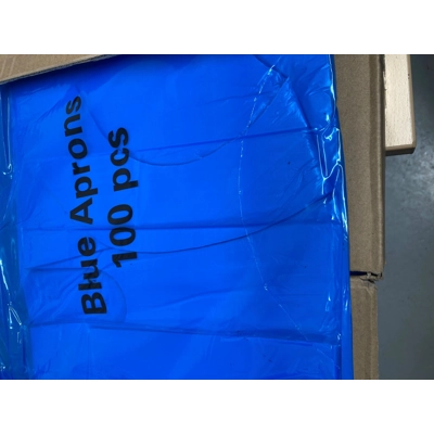 Blue Flat Pack Aprons (8mu)