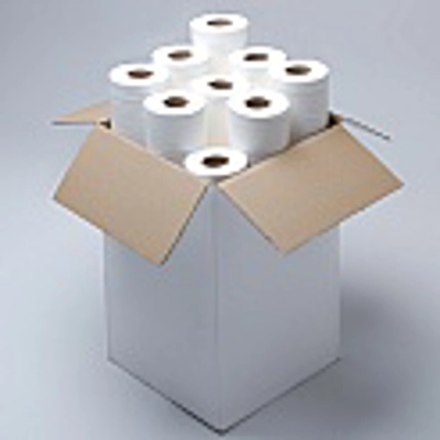 12 white/blue couch rolls