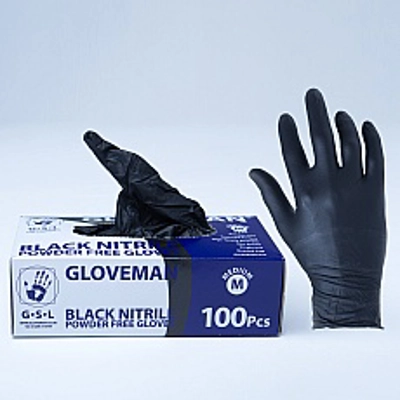 black nitrile gloves