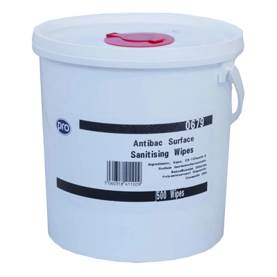 Antibacterial Wet Wipes A disinfecting wipe to clean and sanitise hard surfaces