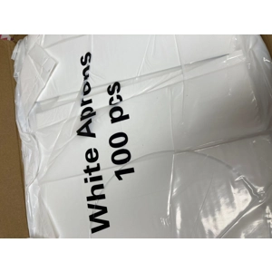 White Flat Pack Aprons (8mu) White Flat Pack Aprons (8mu)