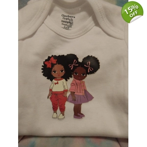 Two afro puffs