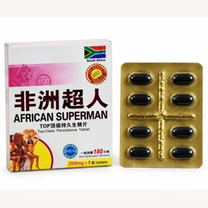 African Superman Men's Herbal Supplement – 8 Pills / Box