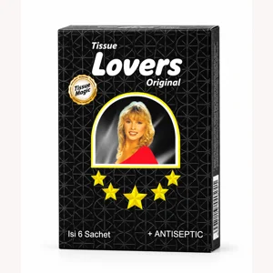 Tissue Lovers Original for Men – 6 Antiseptic Intimate Delay Wipes