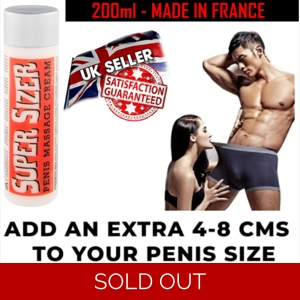Super Sizer Penis enlargement Massage Cream 200ml/tube