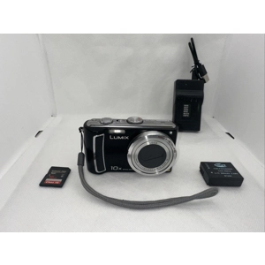 Panasonic LUMIX DMC-TZ5 9.1MP Digital Camera Tested Plus Charger Battery 16GB SD
