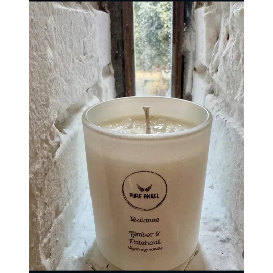 Balance Amber and Patchouli Scented Soy Wax | Eco - Friendly & Handmade