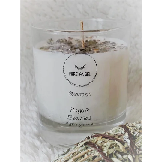 Cleanse, Sage and Sea Salt Candle