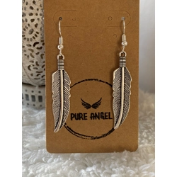 Silver Feather Earring
