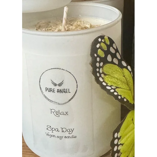 Relax Spa Day Scented Soy Wax Candle | Eco-Friendly & Handmade